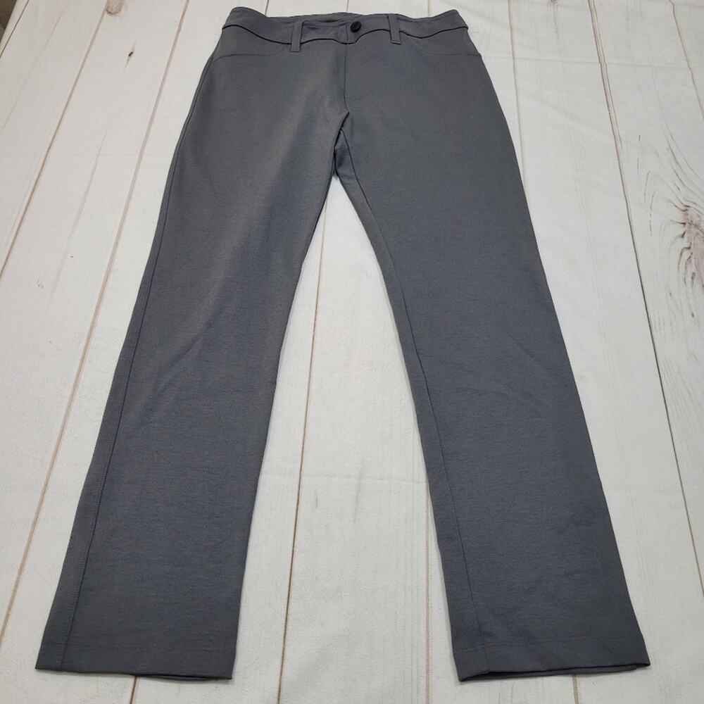 American Giant gray Ponte straight leg slacks pants